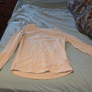 Cream Long Sleeve Top